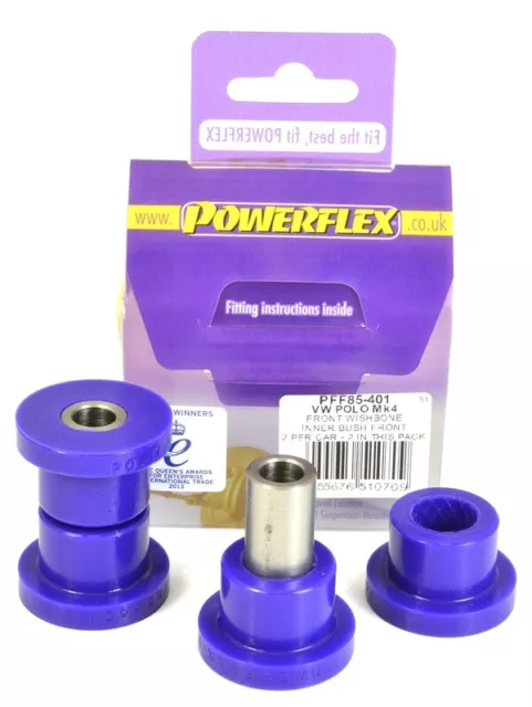 Powerflex PU Querlenkerlager Set für VW Polo Lupo Seat Arosa VA Buchsen vo hi 2