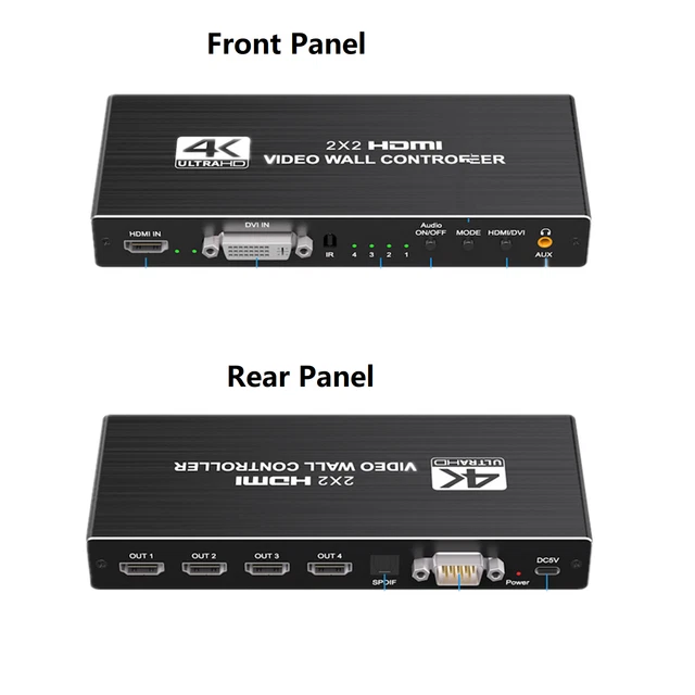 1X2 1X4 1X3 2X1 3x1 4X1 2x2 HDMI DVI Multi Video Controller Processor Splicer s