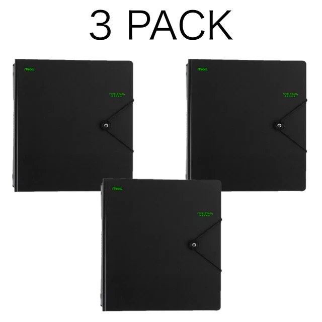 FIVE STAR EXPANDING Binder DRings Expandable 225 Sheets Capacity Black