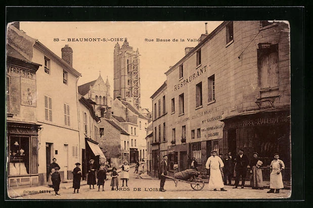 CPA Beaumont-S /-Oise, Rue Basse de la Vallee