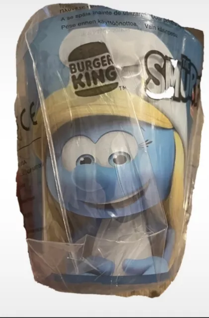 PUFFI THE SMURFS nBURGER KING 2022 BICCHIERE  in plastica Puffetta ⭐️✅