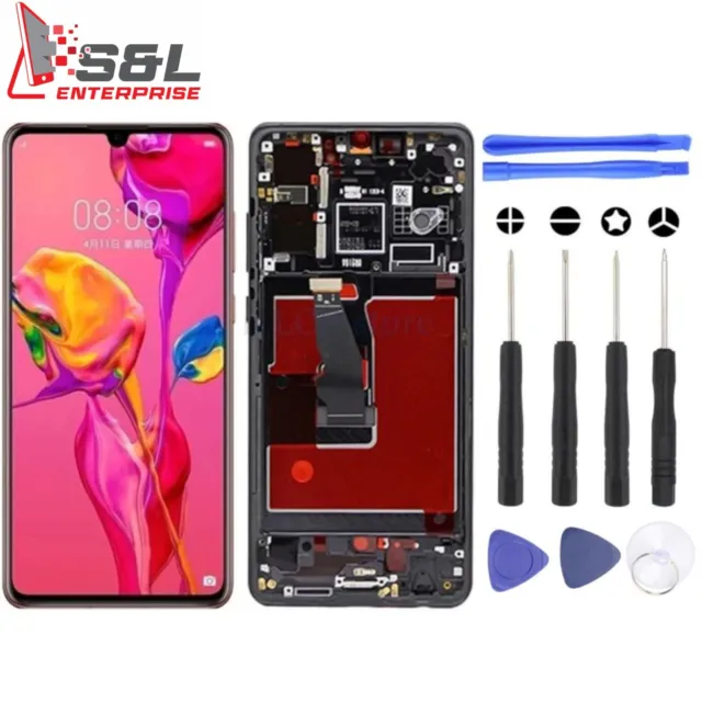 Huawei P30 ELE-L29/L09 OLED LCD Display Touch Screen Digitizer Replacement Frame