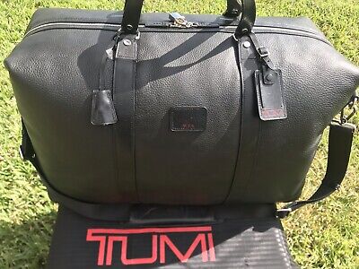 XXL TUMI Alpha Pebbled￼ Napa Leather 22" Duffel Bag Carry-On Largest Tumi Made