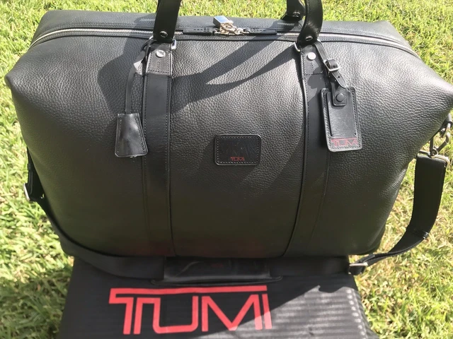 XXL TUMI Alpha Pebbled￼ Napa Leather 22" Duffel Bag Carry-On Largest Tumi Made 2