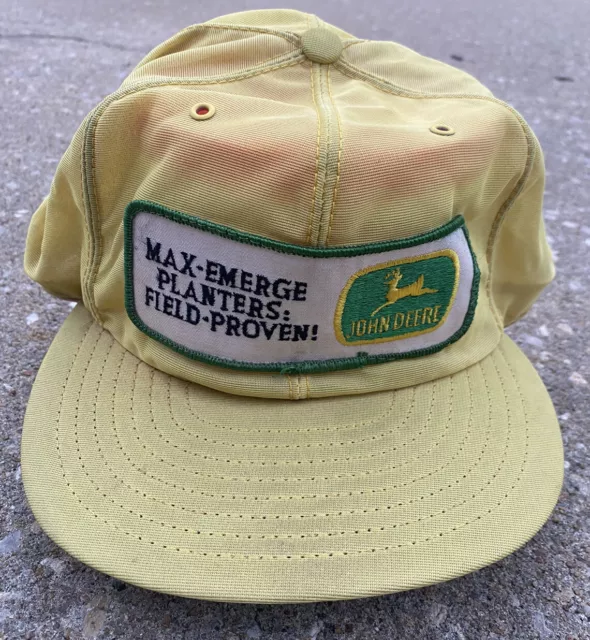 Vintage Farming John Deere Patch Snapback Trucker Hat Cap USA K Louisville