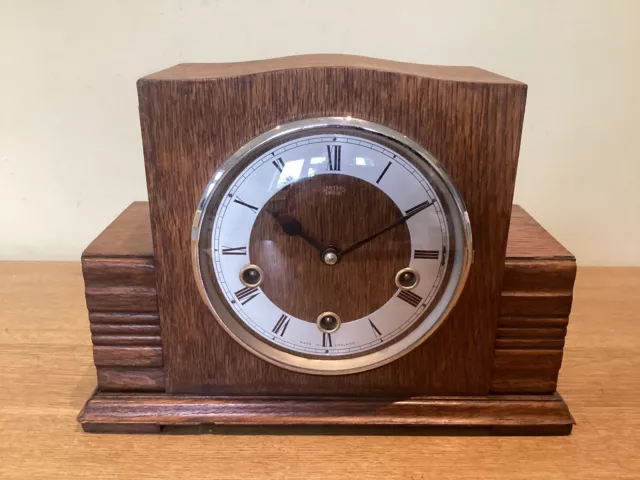 Smiths Enfield Westminster Chiming Mantel Clock - Tidy Clock - Spares or Repairs 2