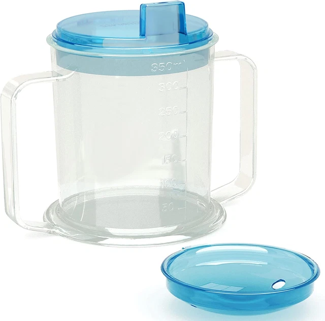 Tazza da bere/bicchiere/tazza/bicchiere per adulti disabili con manici facili da afferrare e