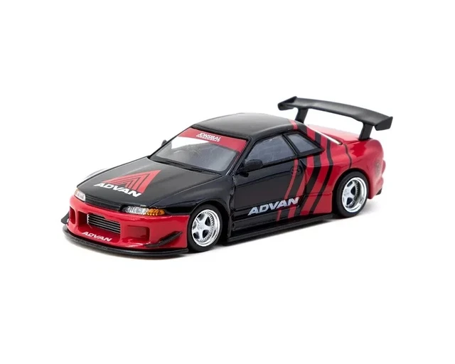 Inno64 1/64 Nissan Skyline GT-R R32 Pandem Rocket Bunny – Gris Métal, édition Limitée
