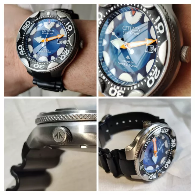 Citizen Eco Drive Promaster BN0016-04L Blue Titanium Orca Diver's Watch