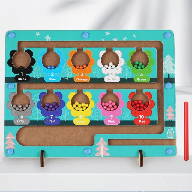 Puzzle assorti de numéros colorés jouet d'apprentissage interactif pour enfant