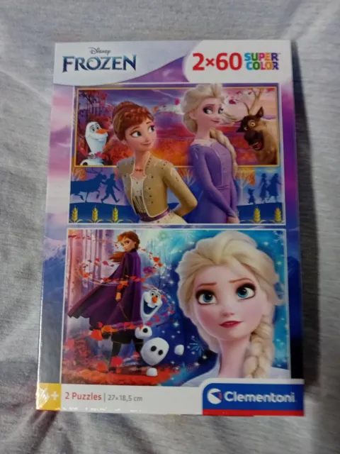 CLEMENTONI - Puzzle Disney Frozen – 2×60 Pieces