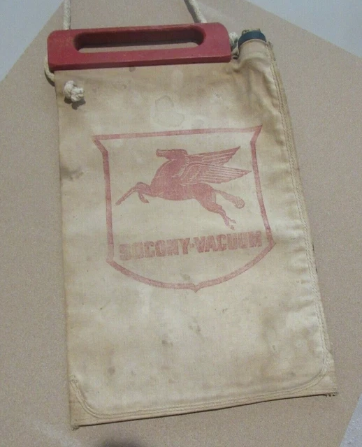 Vintage Desert Water Bag Socony Vacuum Pegasus Eagle Brand H. Wenzel