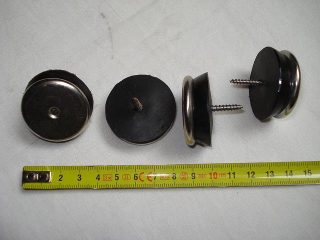 Lot De 8 Patins Glisseurs Carrés à Insérer – 30 Mm Avec Ailettes (réf C4), Pour Chaise