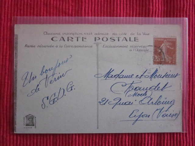 Cpa Written Timbre Verin Loire Panorama 42 2