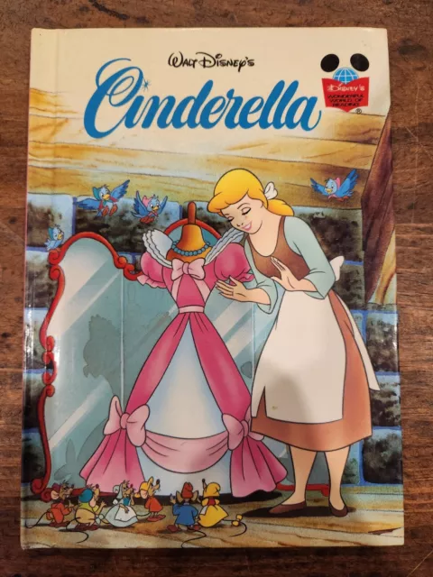 Vintage 1995 Book Walt Disneys Cinderella Wonderful World Of Reading