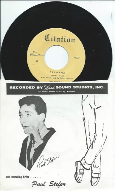 Paul Stefan & The Royal Lancers:I fought the law/Say Mama:US Citation:Rockabilly 2