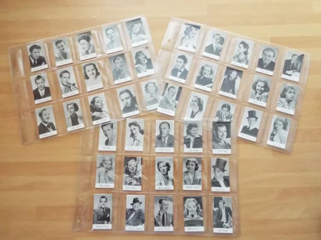 Lovely Large Lot Old Photo Film Star 1930s Cards De Beukelaer Biscuits Trade VGC