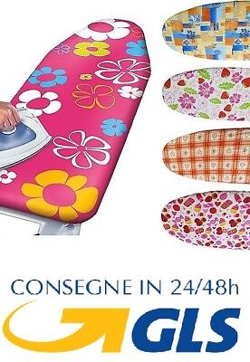 vet italy Vetrineinrete® Copriasse da Stiro Universale 40x117 cm con lacceto e Imbottitura Ricambio Copertura per Tavolo da Stiro M74 