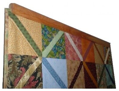 Any size to 72 inch Clamping Style Quilt Rack Throw Rug Hanger - Oak
