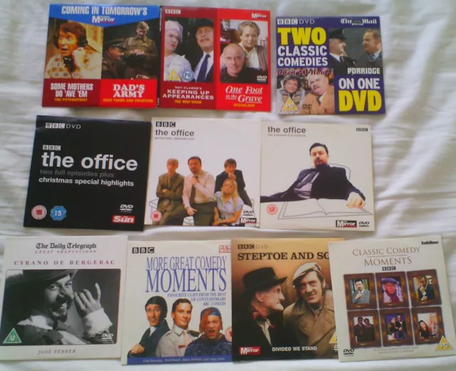 10 Dvds Steptoe & Son Open All Hours Porridge Dads Army 1 Foot In Grave Cyrano