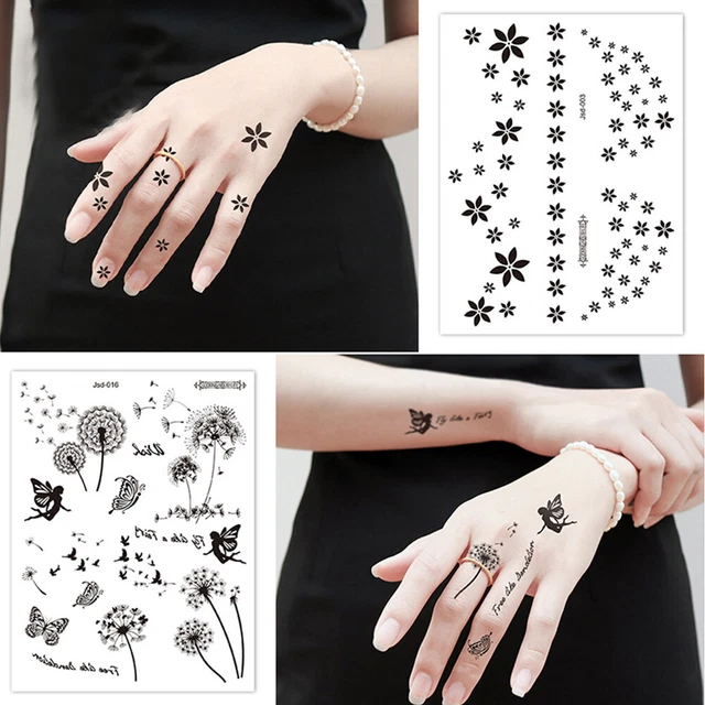 10 Feuilles De Tatouage Lumineux Pâtes Dessin Animé Autocollants Corps TATOUAGES - BIJOUX DE