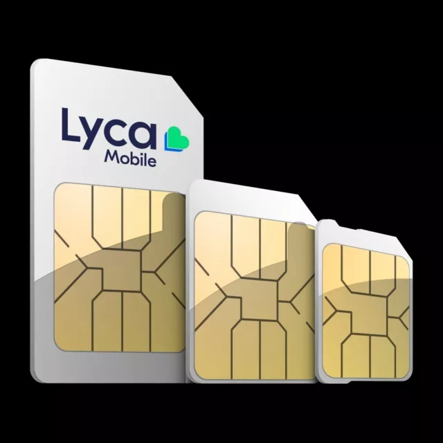 Lyca Mobile Aktiv Sim Karte Ready Prepaid Ano 5G Triple Roaming +49 German