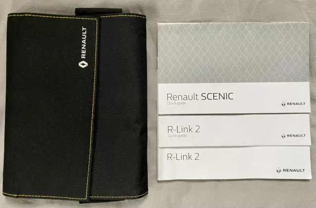 Renault Scenic Mk4 Handbook Quick Guide Wallet 2016-2019 Cars F20