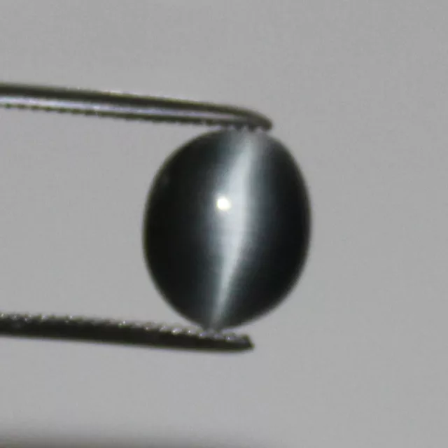 7.25 Ct. Natural Black Chrysoberyl Cat's Eye Fine Oval Cabochon Loose Gemstone