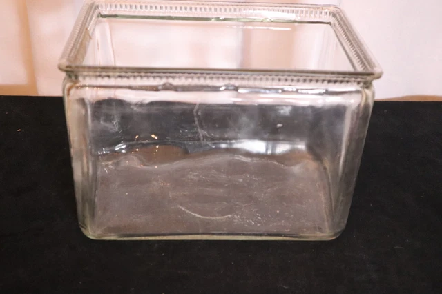 Vtg Glass Battery Box, Fish Tank, Terrarium, Aquarium Approx- 10x6x7 See Pics