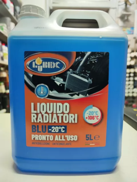 Antigelo Liquido Concentrato Blu 5 Litri Per Auto Camion Additivato Radiatore