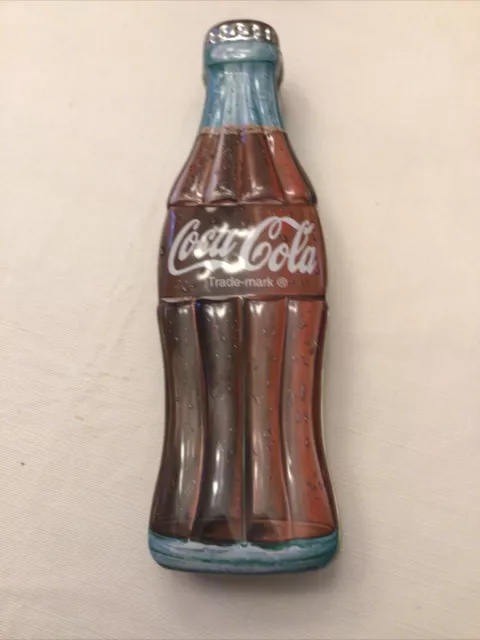 Coca Cola Bottle Shaped Tin Box 1996 
