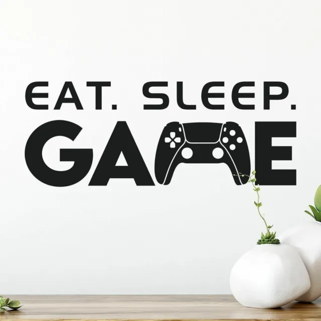 Adesivo da parete Eat Sleep gioco Playstation