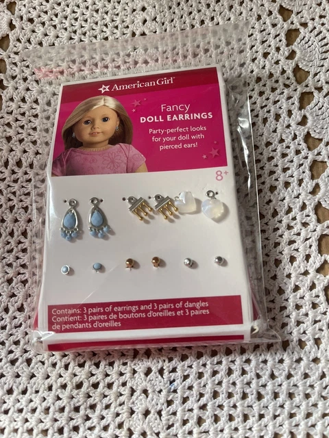 NEW My American Girl Doll FANCY Earrings for Dolls - Complete in Damaged Box NIP