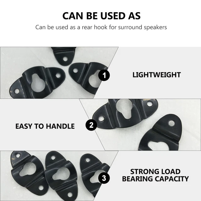 20 PCS HOOKS for Hanging Heavy Duty Surround Speaker Rear Bracket Wall