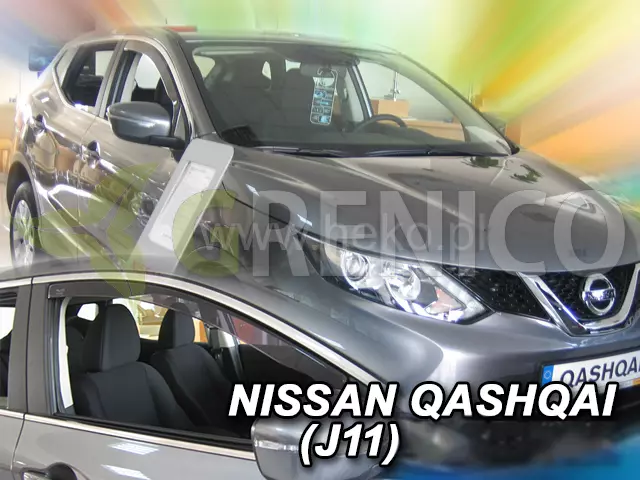 Windabweiser für NISSAN QASHQAI II J11 5-türer ab 2014 2-tlg HEKO Regenabweiser