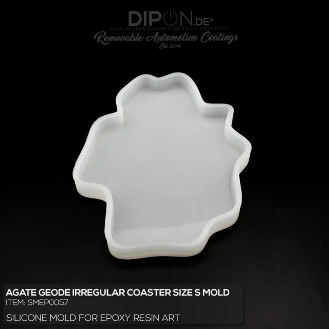 Epoxidharz Silikonform "GEODE IRREGULAR COASTER S" Gießform Epoxy Resin Art Mold