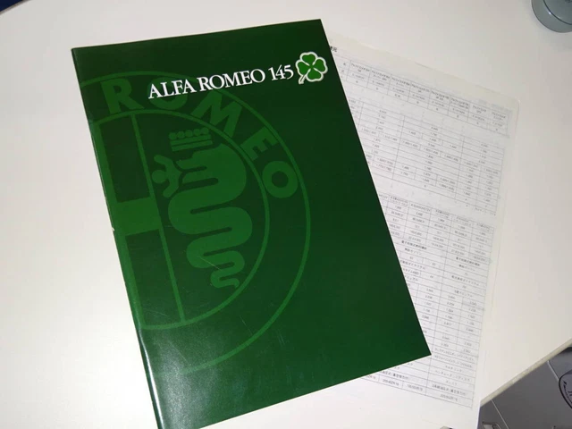 Cardboard Packaging Alpha 145 Quadrifoglio Catalog Japan Edition