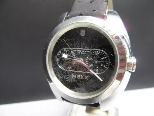 B965⭐⭐ Vintage " MEXX " Day Date Armbanduhr Quartz  ⭐⭐
