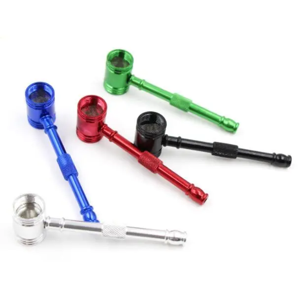 Small Hammer Tobacco Stems Metal Smoking Pipes Portable Creative Tobacco Pipe
