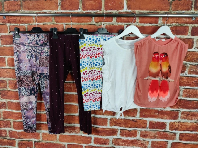 Girls Bundle Age 6-8 Years Next H&M Boden Leggings T-Shirt Top Activewear 128Cm
