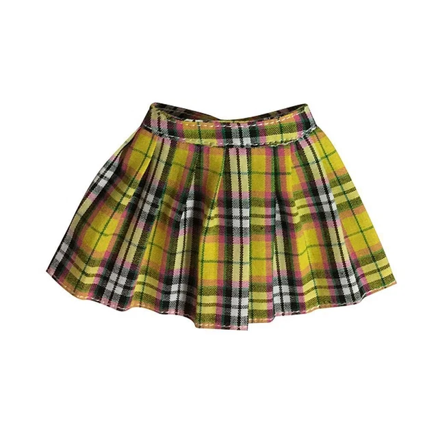 MINI-JUPE À CARREAUX pour filles, échelle 1:6, pour figurines de 12 pouces EUR 10,70 - FR