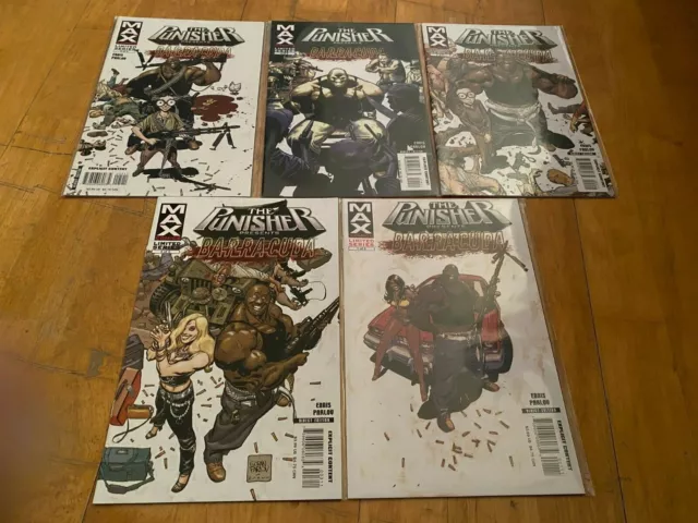 Punisher Presents Barracuda #1 - #5 - Full Set (Garth Ennis - Marvel Max - 2007)