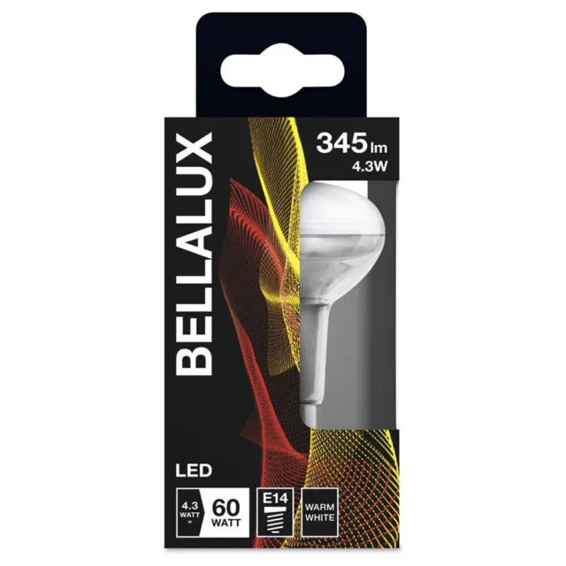 Bellalux LED Leuchtmittel Reflektor R50 4,3W = 60W E14 matt 345lm warmweiß 2700K 3
