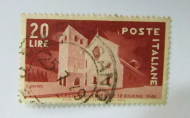 1949 Italy  SC #521 TRIESTE  ELECTION   Used stamp