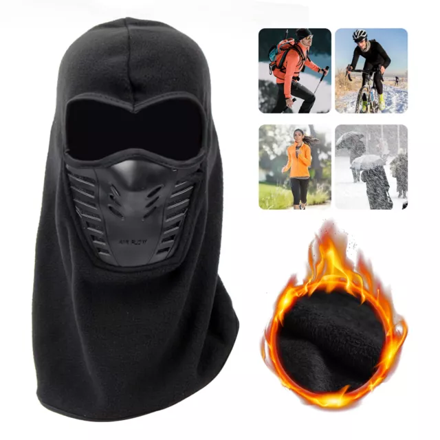 Winter Ski Maske Halstuch Sturmhaube Motorrad Mütze Schlauchschal Halswärmer DE
