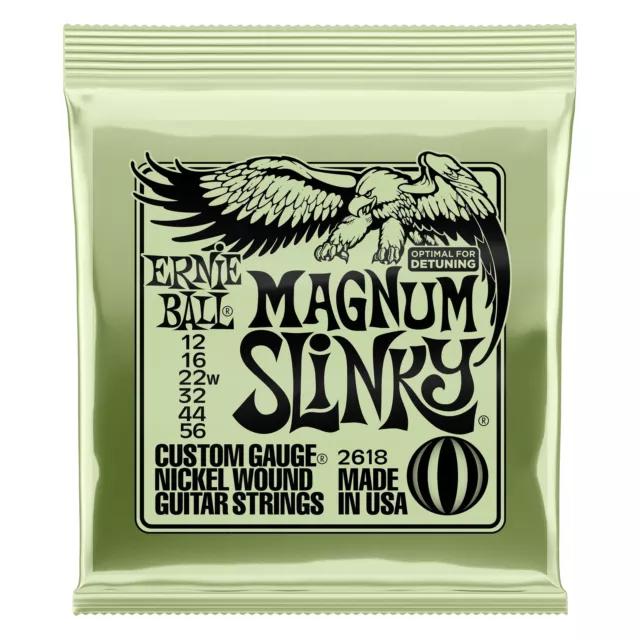 Ernie Ball 2618 Magnum Slinky Nickel Wound Electric Guitar Strings (12-56 Gauge)