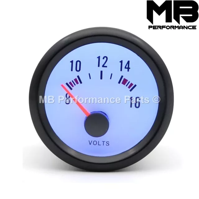 52mm Car Turbo Analogue LED Volt Voltage Gauge