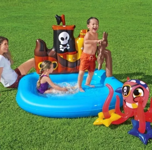 Bestway Pirate Ship Inflatable Kids Paddling Pool & Play Centre