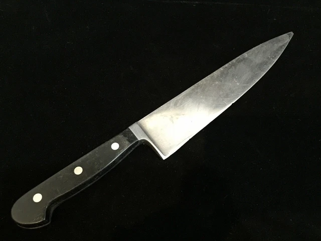 F1066 Japanese Vintage Kitchen Knife GYUTO HOCHO Chef Signed Handle Blade