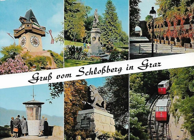 AK Gruß vom Schloßberg in GRAZ